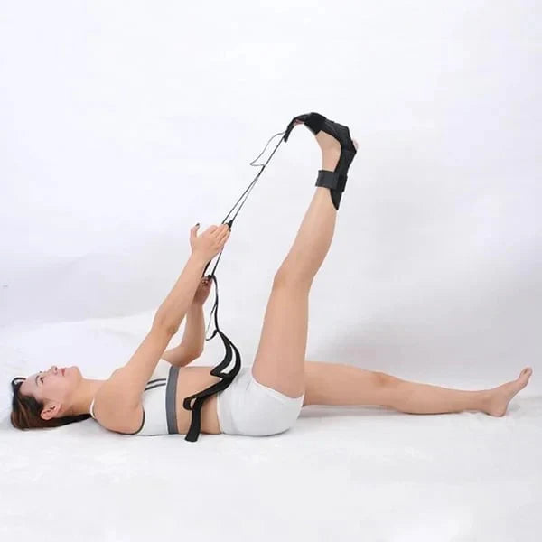 Multi-Loop Stretching Strap with Foot Holder – Flexibility & Rehab Trainer