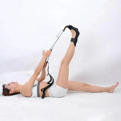 Multi-Loop Stretching Strap with Foot Holder – Flexibility & Rehab Trainer