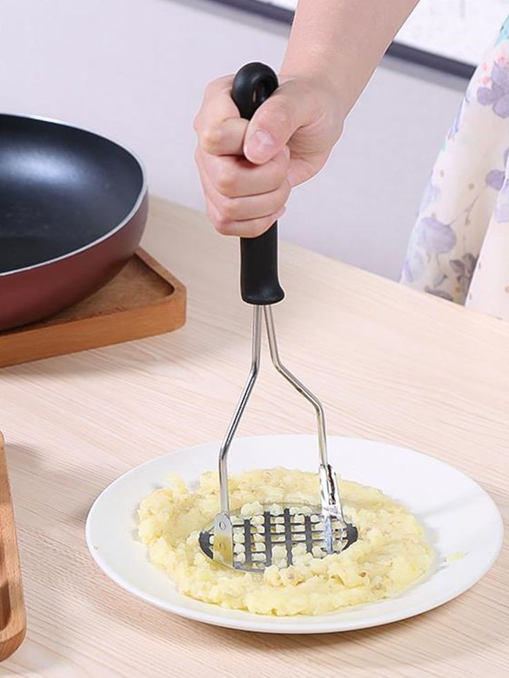 Premium Stainless Steel Potato Masher – Effortless Mashing with Comfort Grip