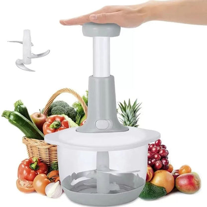 Push Multi-Chop Manual Food Processor – Compact & Powerful (1.5L / 2L)