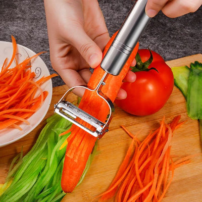 Stainless Steel Vegetable & Potato Peeler & Julienne Cutter Tool