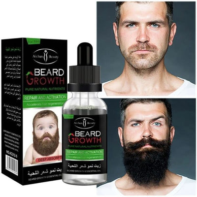 Organic Beard Growth Oil for Men – Natural Beard Care & Fast Beard Growth Serum (35ml)