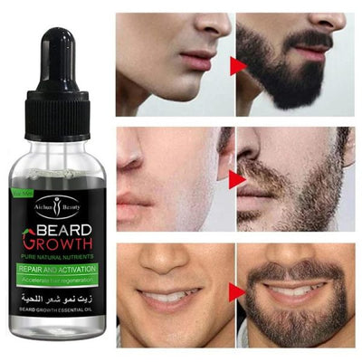 Organic Beard Growth Oil for Men – Natural Beard Care & Fast Beard Growth Serum (35ml)