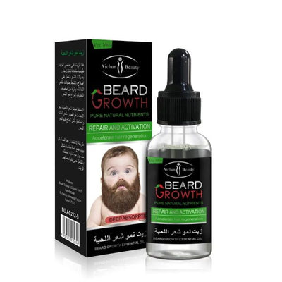 Organic Beard Growth Oil for Men – Natural Beard Care & Fast Beard Growth Serum (35ml)