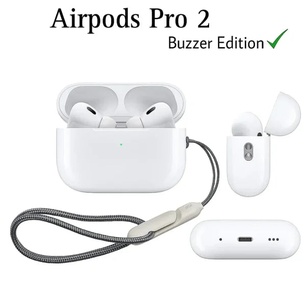 AirPods Pro 2 (2nd Generation) – Wireless Earbuds with Enhanced Buzzer & Active Noise Cancellation | Premium Sound & Comfort