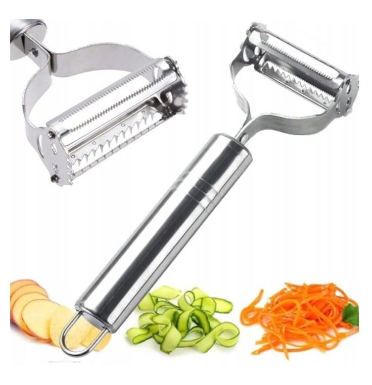 Stainless Steel Vegetable & Potato Peeler & Julienne Cutter Tool