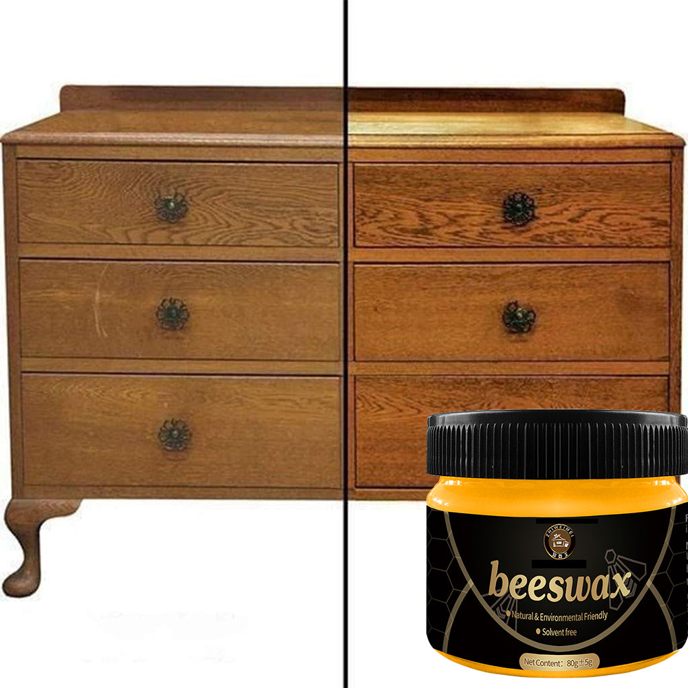 Wood Seasoning Beeswax Polish – Natural Furniture Care & Restoration | Multi-Purpose Beewax Cleaner & Polish