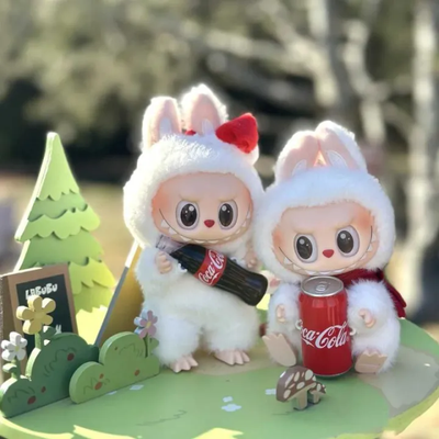 Labubu Monster Coca-Cola Series Plush Keychain Blind Box - 1 PC