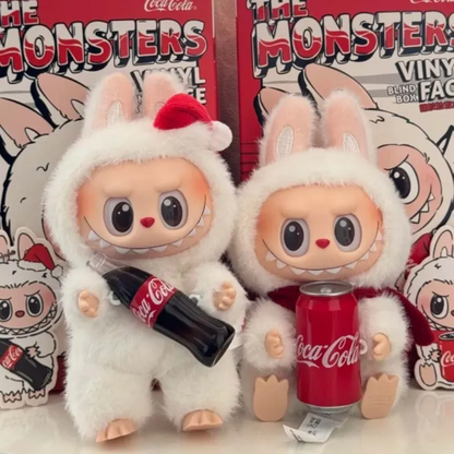 Labubu Monster Coca-Cola Series Plush Keychain Blind Box - 1 PC