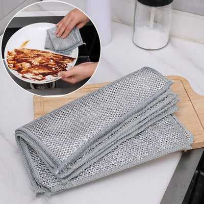 Wire Dish Washing Rugs – Heavy-Duty Scrubber Pads for Kitchen Dishes & Utensils (Pack of 10)