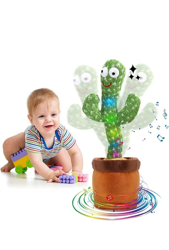 Interactive Dancing Cactus Toy – Singing, Talking & Voice Recording Plush for Kids & Fun Gifting
