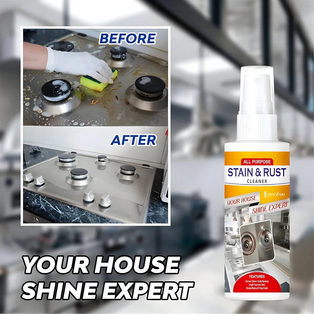 All-Purpose Stain & Rust Cleaner – Powerful Multi-Surface Rust Remover with 100% Guaranteed Results