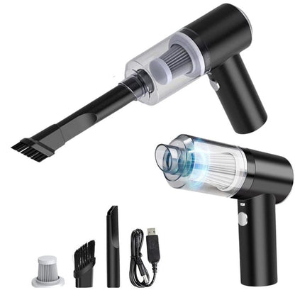 3-in-1 Cordless Mini Vacuum Cleaner – Vacuum, Blow & Inflate Anywhere with Ease