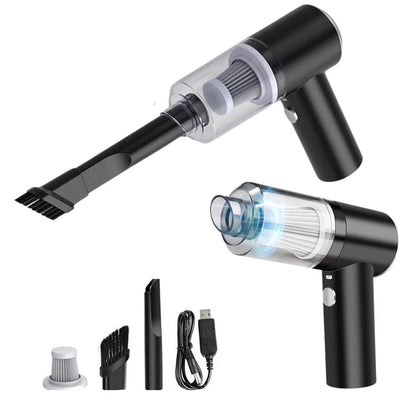 3-in-1 Cordless Mini Vacuum Cleaner – Vacuum, Blow & Inflate Anywhere with Ease