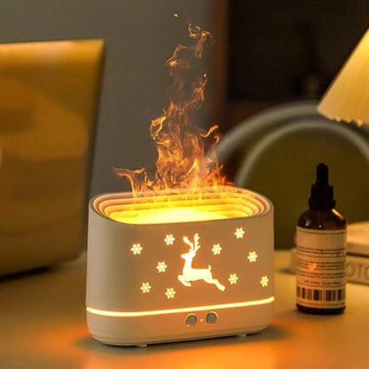 Deep Flame Humidifier – Flame Mist Aroma Diffuser for Relaxing, Romantic Vibes