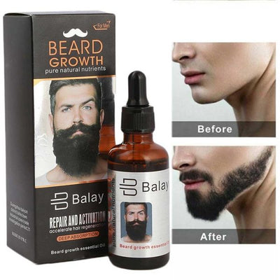 Balay Beard Growth Essential Oil for Men – Natural Beard Growth Serum with Pure Nutrients