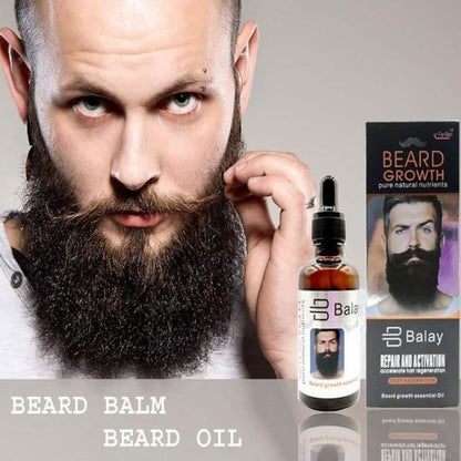 Balay Beard Growth Essential Oil for Men – Natural Beard Growth Serum with Pure Nutrients
