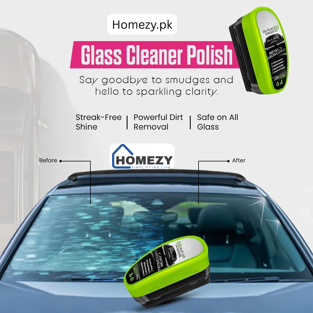Multipurpose Glass Cleaner & Polish Brush