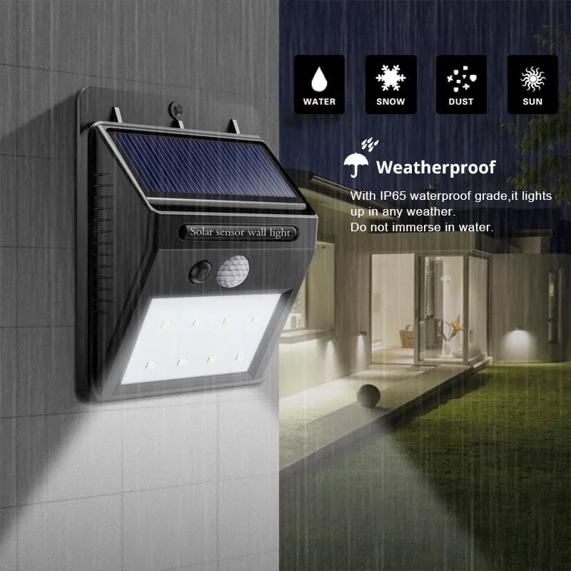 Solar Sensor Motion, Sunlight control Solar Energy Street lamp, Solar Power Induction Wall Light, Solar Led Light Outdoor Lamp, Motion Sensor Wall Light, Waterproof Solar Sunlight Powered Garden Street Light