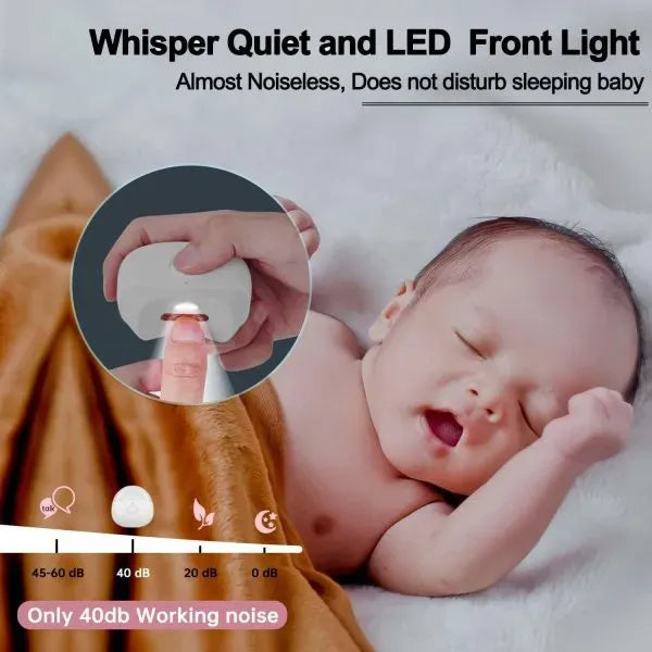 Automatic Electric Nail Clipper & Trimmer with LED Light