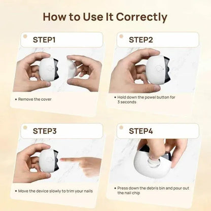 Automatic Electric Nail Clipper & Trimmer with LED Light