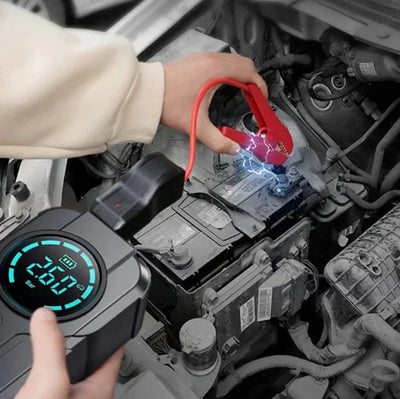 Multifunctional Car Jump Starter with Digital Air Pump & LED Light
