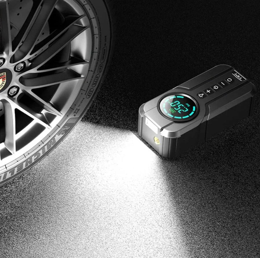 Multifunctional Car Jump Starter with Digital Air Pump & LED Light