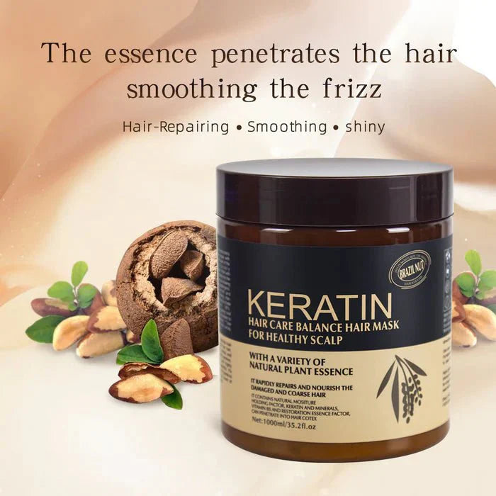 Brazil Nut Keratin Hair Care Balance Keratin Hair Mask & Keratin Hair Treatment for Healthy Scalp 500 ml (Original)