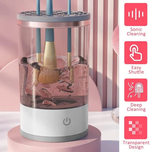 Electric Makeup Brush Cleaner Machine – Portable & Silent Deep Cleaning Spinner for Cosmetic Brushes