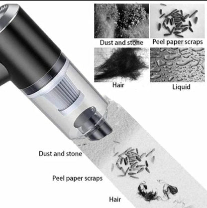 3-in-1 Cordless Mini Vacuum Cleaner – Vacuum, Blow & Inflate Anywhere with Ease