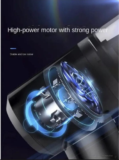 3-in-1 Cordless Mini Vacuum Cleaner – Vacuum, Blow & Inflate Anywhere with Ease