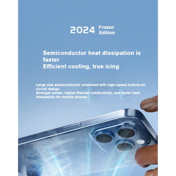 Sl-25 15w High Power Mobile Phone Original Cooler Radiator With Magnetic/clip, Fast Ice Cooling, And Rgb Led Light