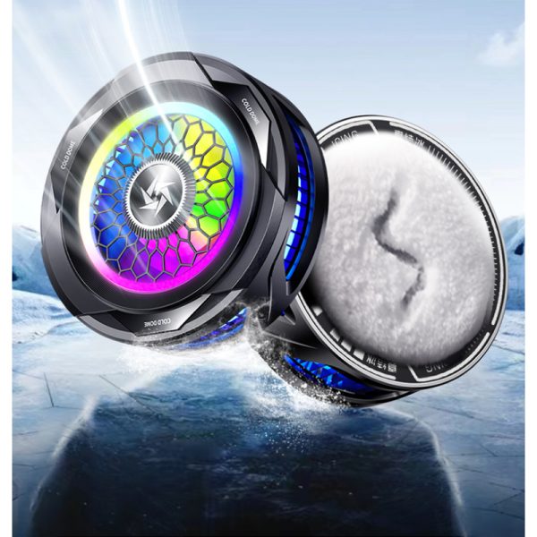 Sl-25 15w High Power Mobile Phone Original Cooler Radiator With Magnetic/clip, Fast Ice Cooling, And Rgb Led Light