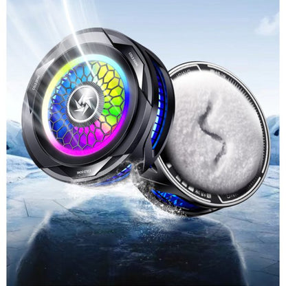 Sl-25 15w High Power Mobile Phone Original Cooler Radiator With Magnetic/clip, Fast Ice Cooling, And Rgb Led Light