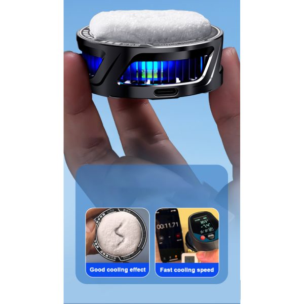Sl-25 15w High Power Mobile Phone Original Cooler Radiator With Magnetic/clip, Fast Ice Cooling, And Rgb Led Light