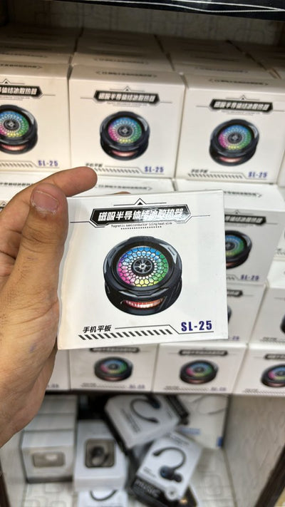 Sl-25 15w High Power Mobile Phone Original Cooler Radiator With Magnetic/clip, Fast Ice Cooling, And Rgb Led Light