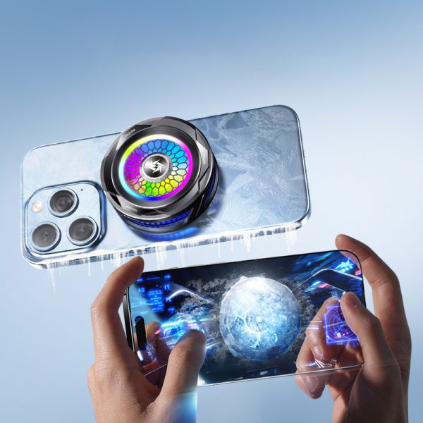 Sl-25 15w High Power Mobile Phone Original Cooler Radiator With Magnetic/clip, Fast Ice Cooling, And Rgb Led Light