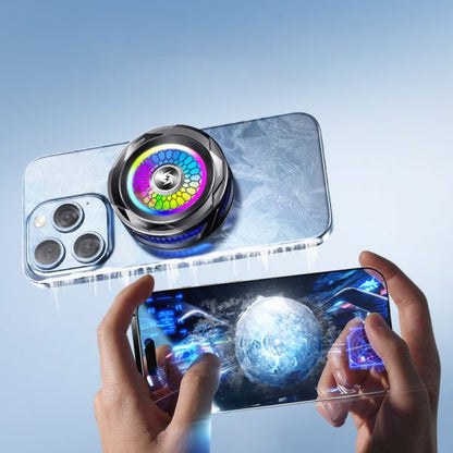Sl-25 15w High Power Mobile Phone Original Cooler Radiator With Magnetic/clip, Fast Ice Cooling, And Rgb Led Light