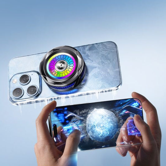 Sl-25 15w High Power Mobile Phone Original Cooler Radiator With Magnetic/clip, Fast Ice Cooling, And Rgb Led Light