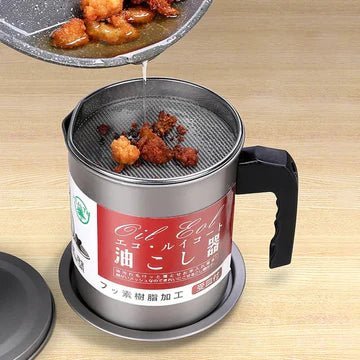 Stainless Steel Oil Stainer Pot - Imported Quality