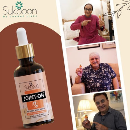 Sukoon Joint On Essential Oil – Natural Pain Relief for Joints, Back, Arthritis & Muscles (30ml)