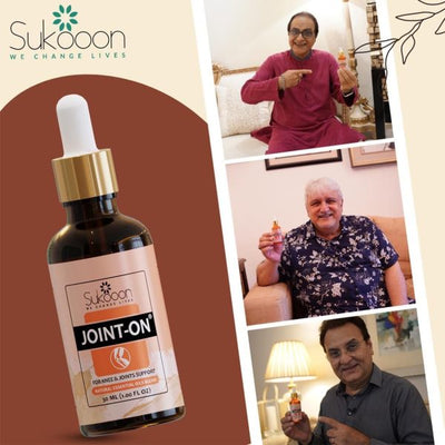 Sukoon Joint On Essential Oil – Natural Pain Relief for Joints, Back, Arthritis & Muscles (30ml)