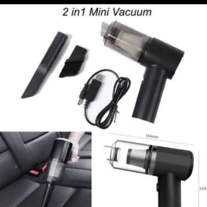 2-in-1 Mini Portable Vacuum Cleaner for Car & Home